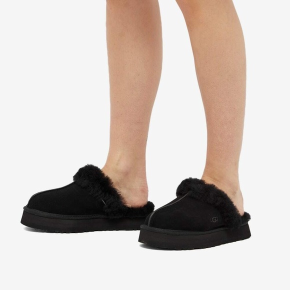 UGG Women's Disquette Slipper in Black - Picture 5 of 5